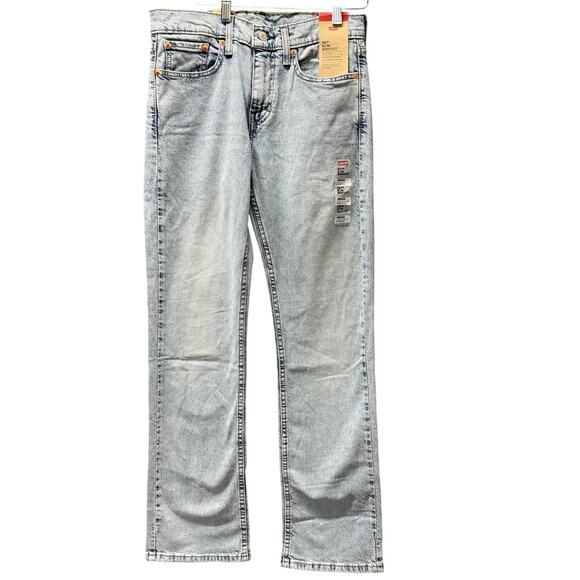 Levi's 527 Jeans Mens 29x32 ACTUAL Slim Bootcut Fit Light Wash Blue Denim NEW - Picture 2 of 9